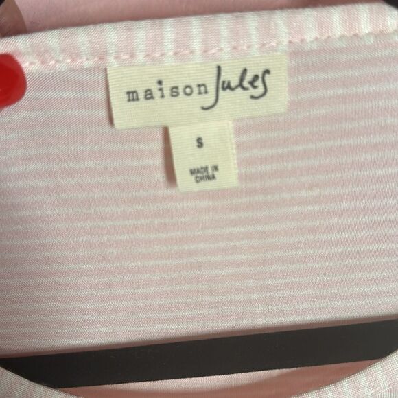 Maison Jules Womens Knit Knot Front T-Shirt NWT Size Small - Picture 4 of 4